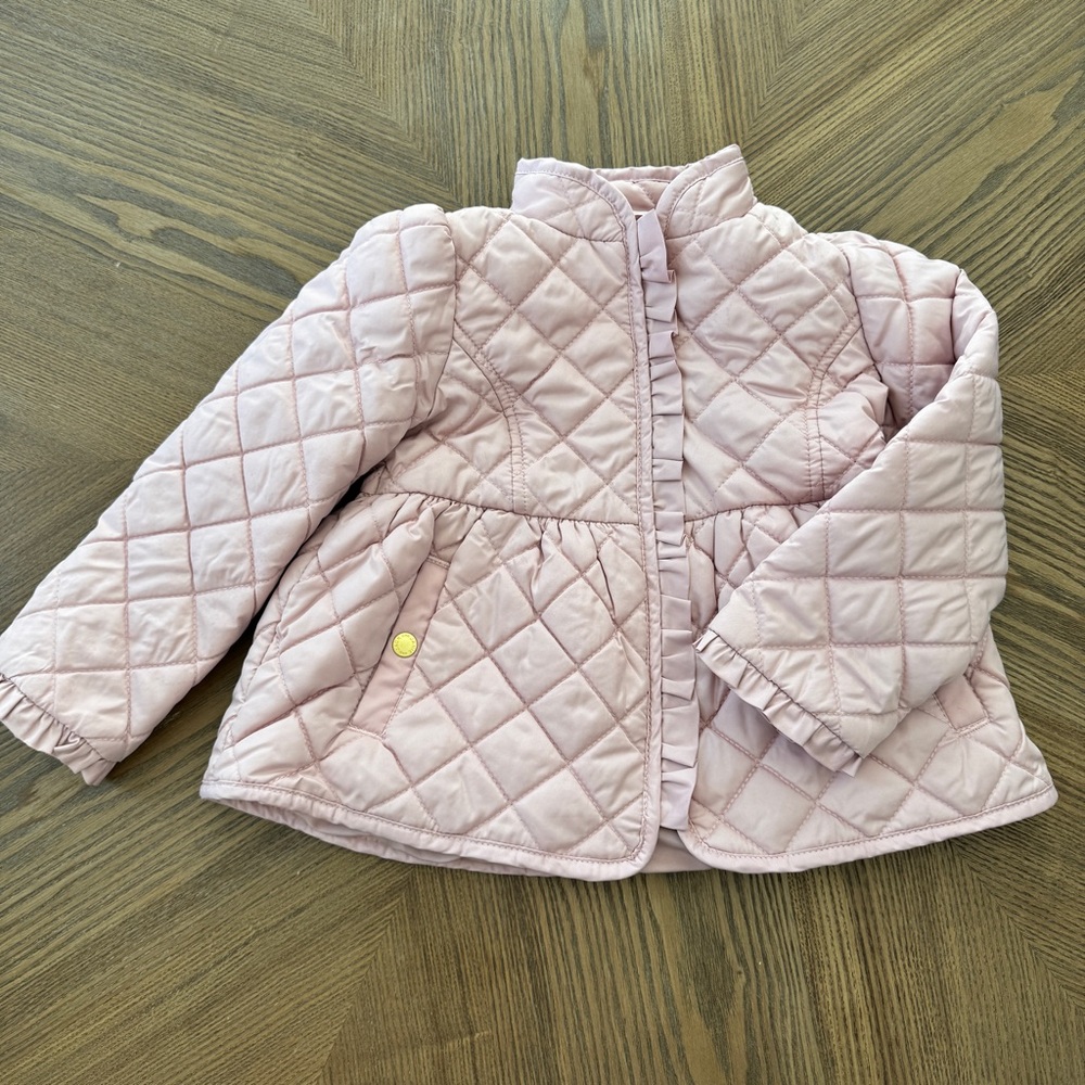 2T Janie and Jack Pink Quilted Jacket Coat